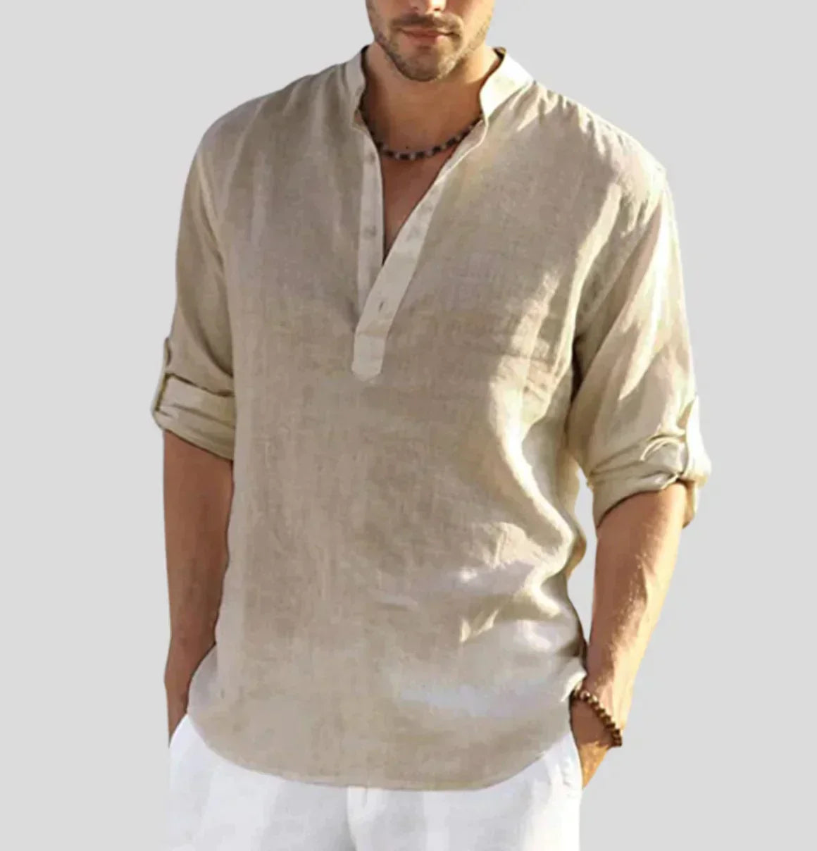 Carlo - Camicia in Lino per Uomo